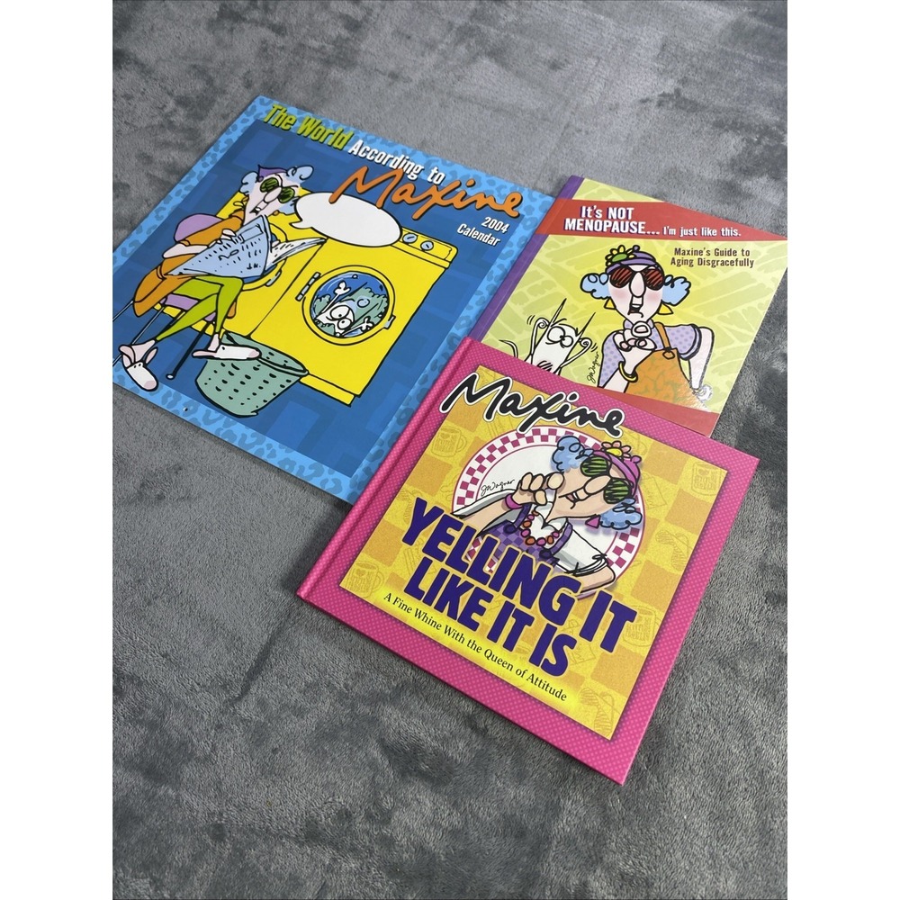 VTG Hallmark Gift Books Maxine 2004 Calendar Not Menopause Lot of 3 Humor HB/TPB